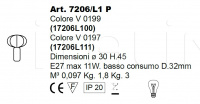 Настольный светильник BALLOON 7206/L1 P MM Lampadari