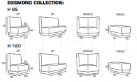 Система сидений DESMOND 95/120 Domingo Salotti