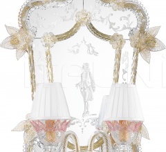 Настенный светильник с зеркалом St. Margherita 3001 Настенный светильник с зеркалом St. Margherita 3001 фабрика Arte Veneziana