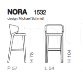 Барный стул Nora 1532 Bross Italia