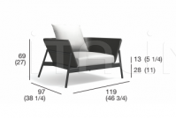Кресло PIPER 001 sofa Roda