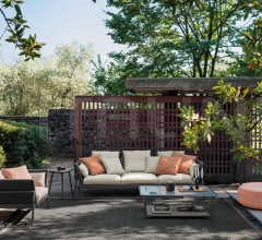 Итальянские Уличная мебель - Диван PIPER 002 sofa фабрика Roda