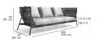 Диван PIPER 103 sofa Roda