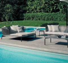 Итальянские Уличные шезлонги - Шезлонг SPOOL 008 double chaise longue Итальянские Уличные шезлонги - Шезлонг SPOOL 008 double chaise longue фабрика Roda