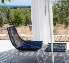 Итальянские Уличная мебель - Кресло LAZE 002 lounge chair high backrest фабрика Roda