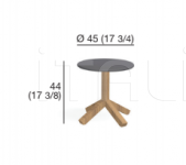 Столик ROOT 045 side table Roda