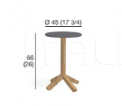 Кофейный столик ROOT 067 side table Roda
