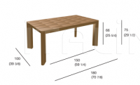 Раздвижной стол BRICK 001 extendable table Roda