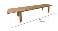Раздвижной стол BRICK 002 extendable table Roda