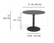 Барный стол STEM 003 table Roda