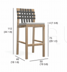 Барный стул NETWORK 150 bar stool Roda