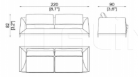 Двухместный диван SC5073 OAK