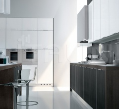 Итальянские Кухни с барной стойкой - Кухня Vitra Bianco/Antracite Итальянские Кухни с барной стойкой - Кухня Vitra Bianco/Antracite фабрика Ar Tre