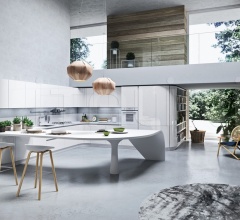 Итальянские Кухни с барной стойкой - Кухня Progetto Los Angeles Итальянские Кухни с барной стойкой - Кухня Progetto Los Angeles фабрика Ar Tre
