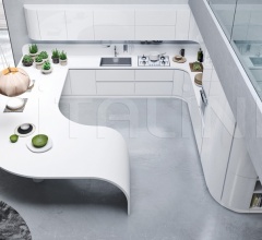 Итальянские Кухни с барной стойкой - Кухня Progetto Los Angeles Итальянские Кухни с барной стойкой - Кухня Progetto Los Angeles фабрика Ar Tre