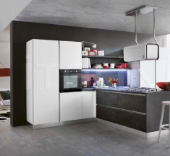 Итальянские Кухни с барной стойкой - Кухня Myglass 02 Итальянские Кухни с барной стойкой - Кухня Myglass 02 фабрика Gicinque Cucine