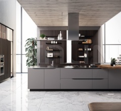 Итальянские Кухни с барной стойкой - Кухня MIAMI 03 Итальянские Кухни с барной стойкой - Кухня MIAMI 03 фабрика Biefbi