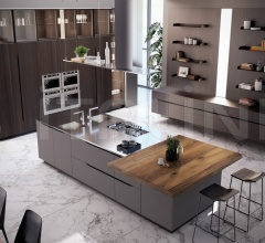 Итальянские Кухни с барной стойкой - Кухня MIAMI 03 Итальянские Кухни с барной стойкой - Кухня MIAMI 03 фабрика Biefbi