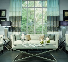 Журнальный столик ALEXANDER COFFEE TABLE W/STUDS фабрика Isabella Costantini