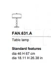 Настольная лампа Fanny Gianfranco Ferre Home