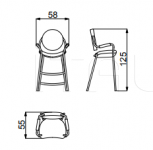 Барный стул La Coupe Des Dieux Bar stool Versace Home
