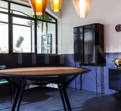 Итальянские Столы обеденные - Стол обеденный Pylon gradient Итальянские Столы обеденные - Стол обеденный Pylon gradient фабрика Diesel by Moroso