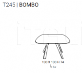 Стол обеденный BOMBO Ozzio