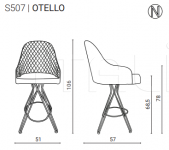 Барный стул OTELLO Ozzio