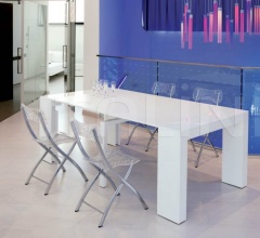 Итальянские Консоли - Стол-консоль трансформер GLASS Итальянские Консоли - Стол-консоль трансформер GLASS фабрика Ozzio