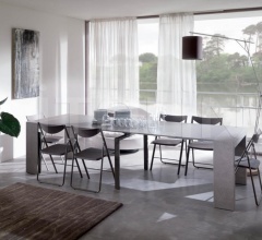 Стол-консоль трансформер GLASS фабрика Ozzio