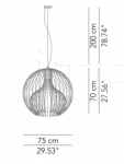 Подвесной светильник Icaro Ball Modo Luce