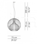 Подвесной светильник Icaro Ball Modo Luce