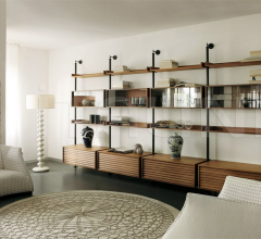 Итальянские Гостиная - Книжный стеллаж Ubiqua Итальянские Гостиная - Книжный стеллаж Ubiqua фабрика Porada