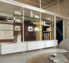 Итальянские Гостиная - Книжный стеллаж Ubiqua Итальянские Гостиная - Книжный стеллаж Ubiqua фабрика Porada