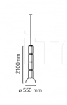 Подвесной светильник Noctambule Cylinder & Bowl Flos