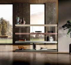 Итальянские Стеллажи - Книжный стеллаж Air Shelving 0557 фабрика Lago