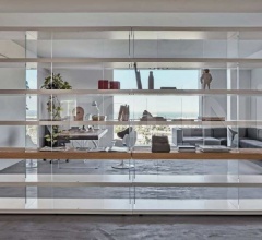 Итальянские Стеллажи - Книжный стеллаж Air Shelving 0565+0565 фабрика Lago