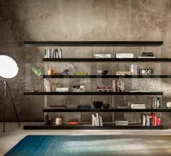 Итальянские Стеллажи - Книжный стеллаж Air Shelving 0563+0563 фабрика Lago