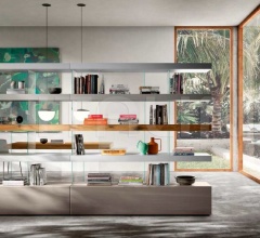 Итальянские Стеллажи - Книжный стеллаж Air Storage 0686+0686 фабрика Lago