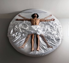 Итальянские Кровати - Кровать Fluttua Round Bed Итальянские Кровати - Кровать Fluttua Round Bed фабрика Lago