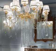 Итальянские Свет - Люстра 1744/CH16/ORO24K фабрика Il Paralume Marina