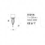 Настенный светильник Crystal Blade 512/1A IDL Export