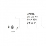 Настенный светильник Crystal Palm 470/2A IDL Export