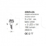 Настенный светильник Divina 439/3+2A IDL Export
