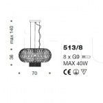 Подвесной светильник Weave 513/8 IDL Export