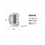 Настольный светильник Twister 509/4L IDL Export