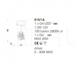 Настенный светильник Stardust 610/1A IDL Export