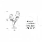Настольная лампа Rossella 301/2L IDL Export