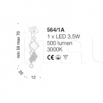 Настенный светильник Quadrie 564/1A IDL Export