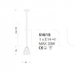 Подвесной светильник Lume 516/1S IDL Export